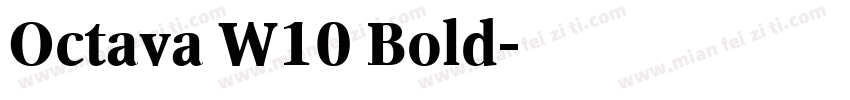 Octava W10 Bold字体转换